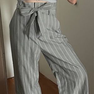 Gray high wasted pants